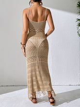 Openwork Scoop Neck Cover-Up Dress OutfitFlow
